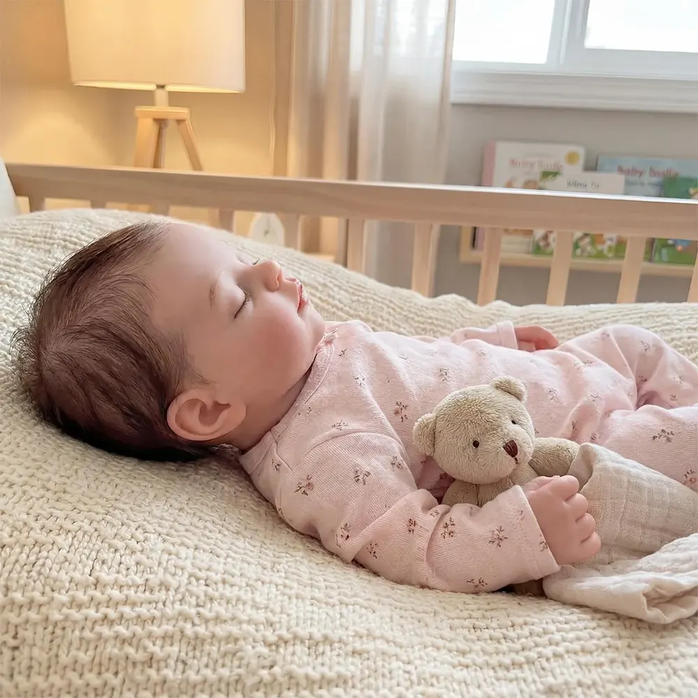 Reborn Baby Dolls Silicone with Soft Realistic Touch, 12"/16"/20" Newborn Girl, photograph 6