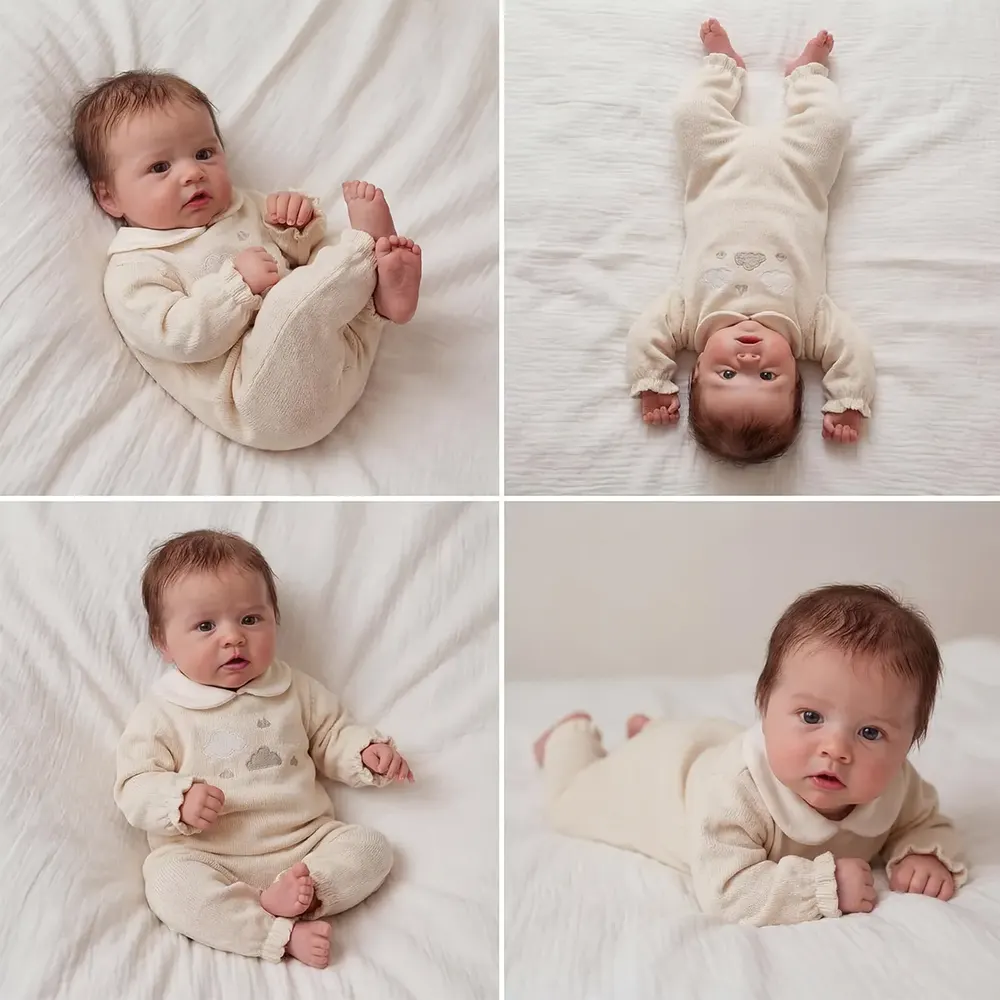 Reborn Baby Dolls with Chubby Face, Soft Limbs and Bendable Body, photograph 5
