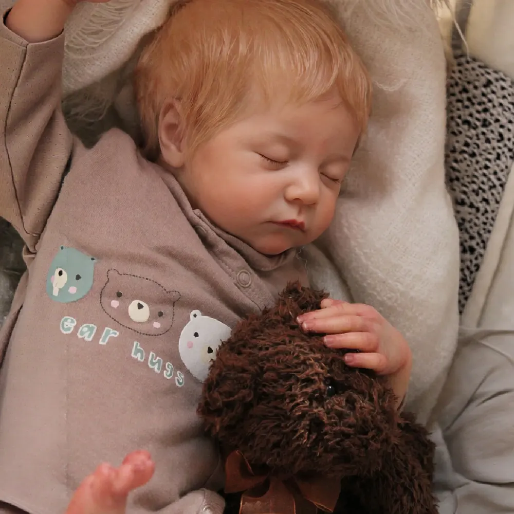 Reborn Baby Dolls with Closed Eyes & Soft Cloth Body, photograph 2