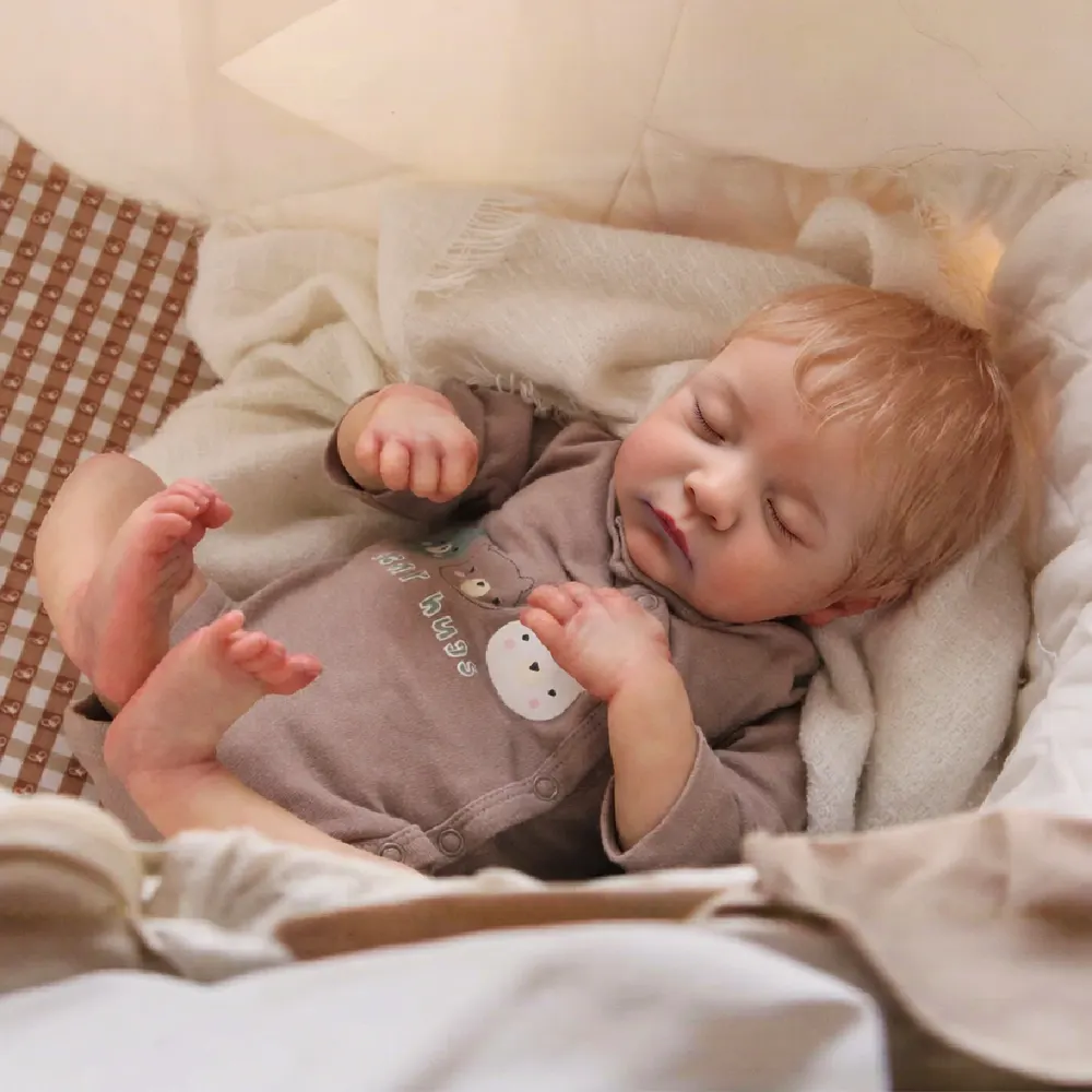 Reborn Baby Dolls with Closed Eyes & Soft Cloth Body, photograph 5
