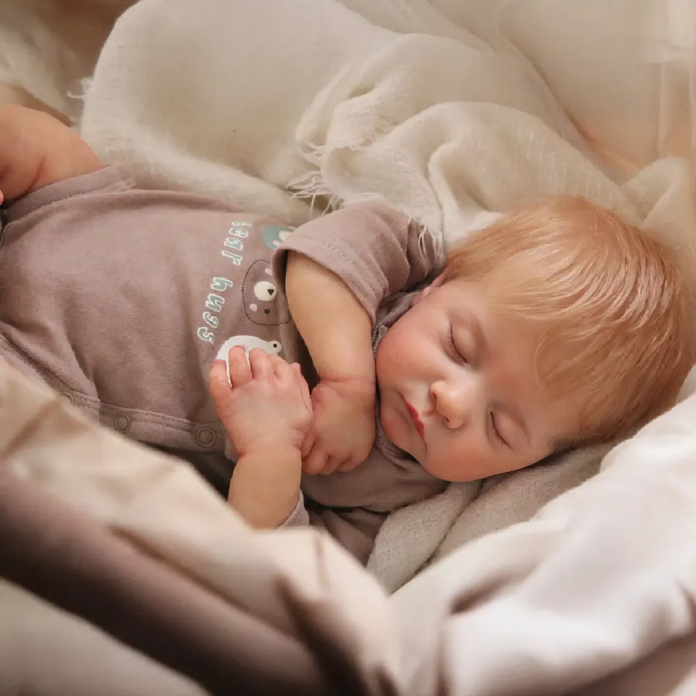 Reborn Baby Dolls with Closed Eyes & Soft Cloth Body, photograph 6