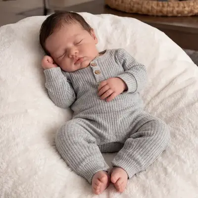 Reborn Baby Girl or Boy with Silicone Body, 12"/16" Newborns with Realistic Feature