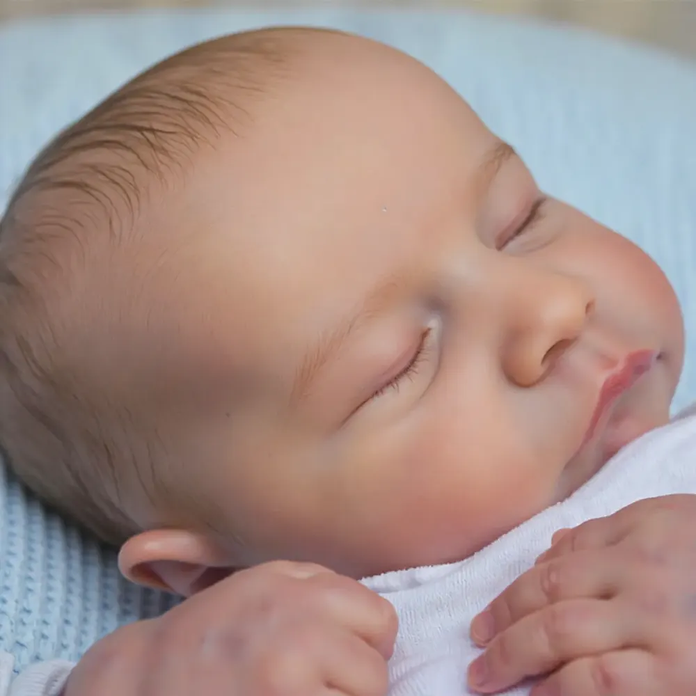 20" Real Lifelike Jax Sleeping Newborn Baby Boy Dolls, photograph 4