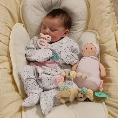 12"&16" Reuben Full Body Silicone Bendable Reborn Mini Newborn Baby Doll Girl