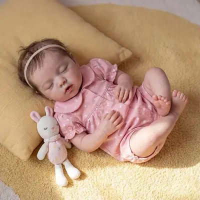 Silicone Reborn Baby Dolls in 12"/ 16", Newborns with Lifelike Soft Skin