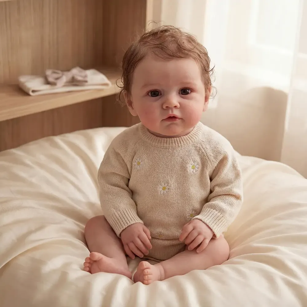 Silicone Reborn Baby Dolls with Realistic Touching & Feeling, 12"/16"/20" Sweet, photograph 5