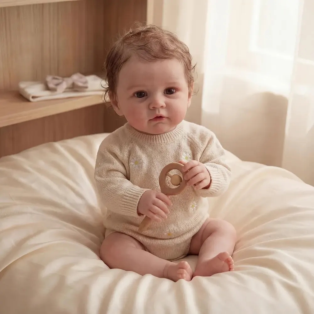 Silicone Reborn Baby Dolls with Realistic Touching & Feeling, 12"/16"/20" Sweet, photograph 6