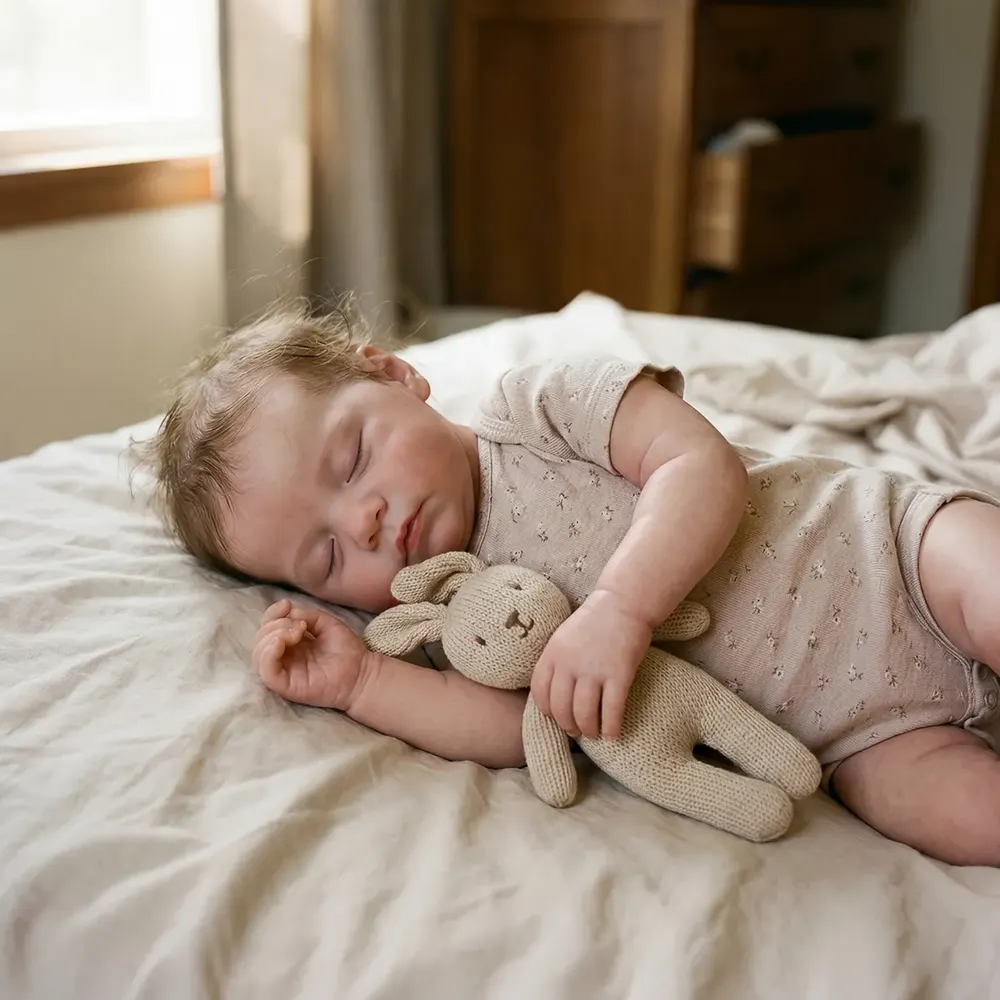 Sleeping Reborn Baby Doll in Newborn Age, 12"/16" Girl with Soft Full Silicone, photograph 5