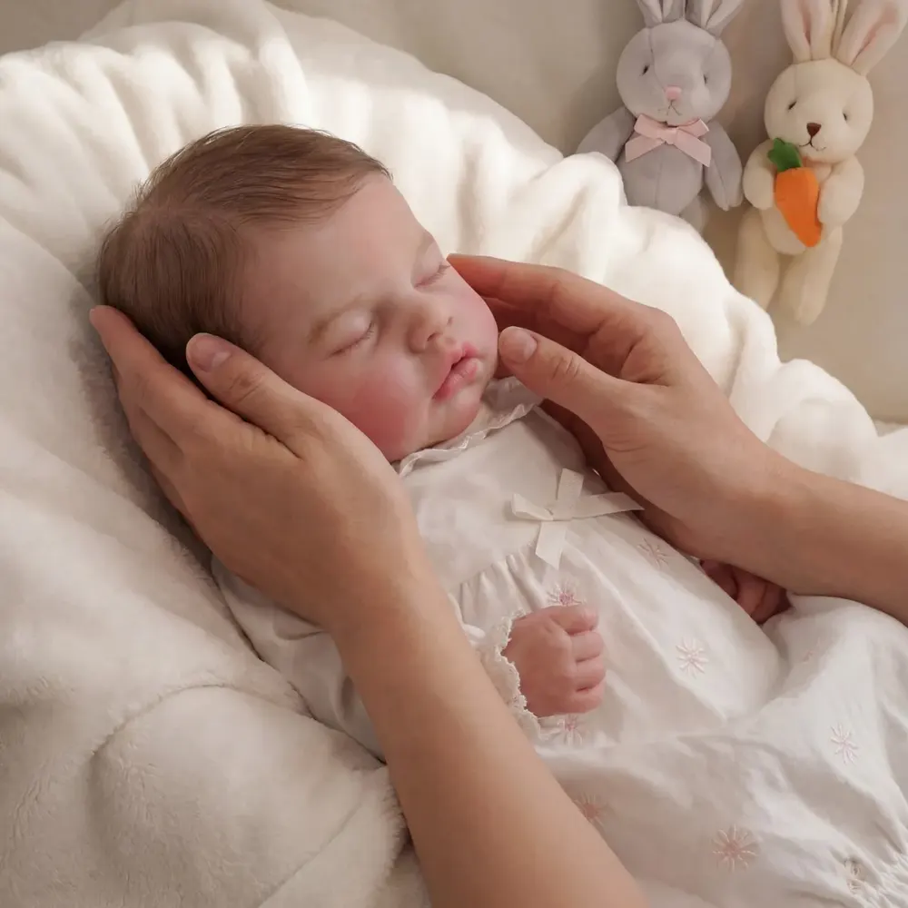 Soft & Flexible Full Body Silicone Baby Doll Rory 6–16" Handmade Newborn Girl, photograph 6