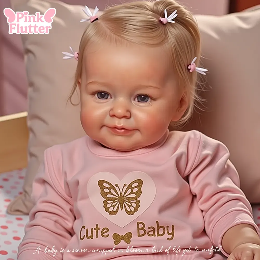 20" Hedy Realistic Reborn Baby Dolls Girl with Blonde Hair Best Gift Ideas, photograph 3