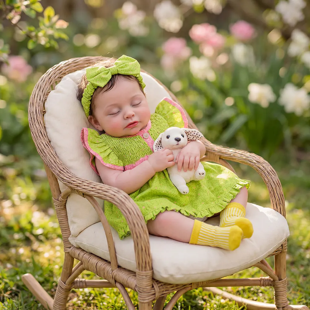 12", 16", & 20" Realistic Silicone Reborn Baby Doll with Short Brown Hair, photograph 3