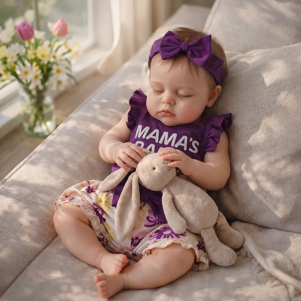 12"/16" Full Body Silicone Reborn Baby Named Aveline with Open Eyes for Collectors, photograph 2