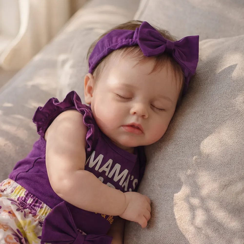 12"/16" Full Body Silicone Reborn Baby Named Aveline with Open Eyes for Collectors, photograph 3