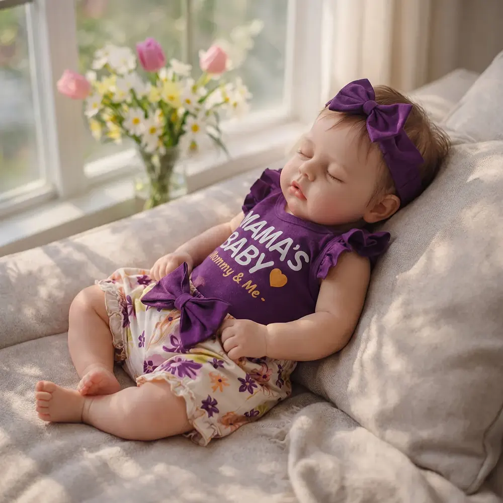 12"/16" Full Body Silicone Reborn Baby Named Aveline with Open Eyes for Collectors, photograph 4
