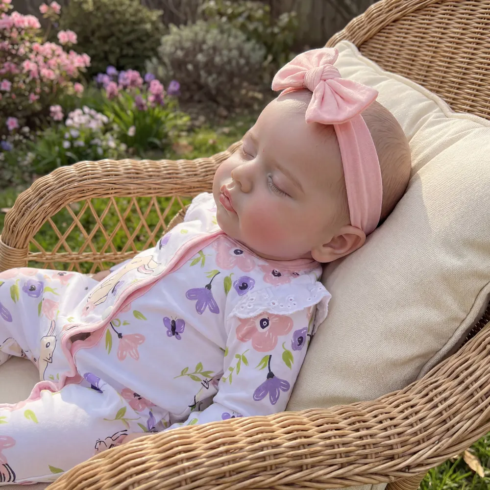 12"/16" Full Body Silicone Reborn Baby Named Dorian with Closed Eyes for Collectors, photograph 2