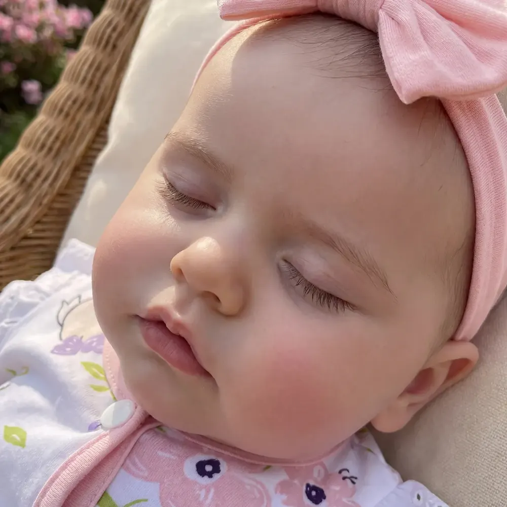 12"/16" Full Body Silicone Reborn Baby Named Dorian with Closed Eyes for Collectors, photograph 3