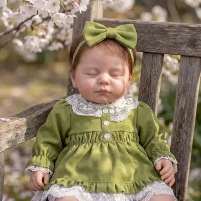 Realistic 20" Reborn Newborn Girl Dolls with Rosy Cheek and Baby Powder Smell