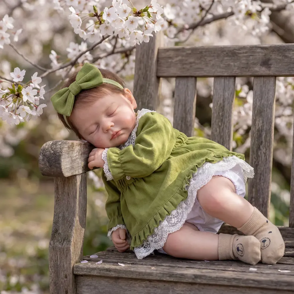 Realistic 20" Reborn Newborn Girl Dolls with Rosy Cheek and Baby Powder Smell, photograph 2