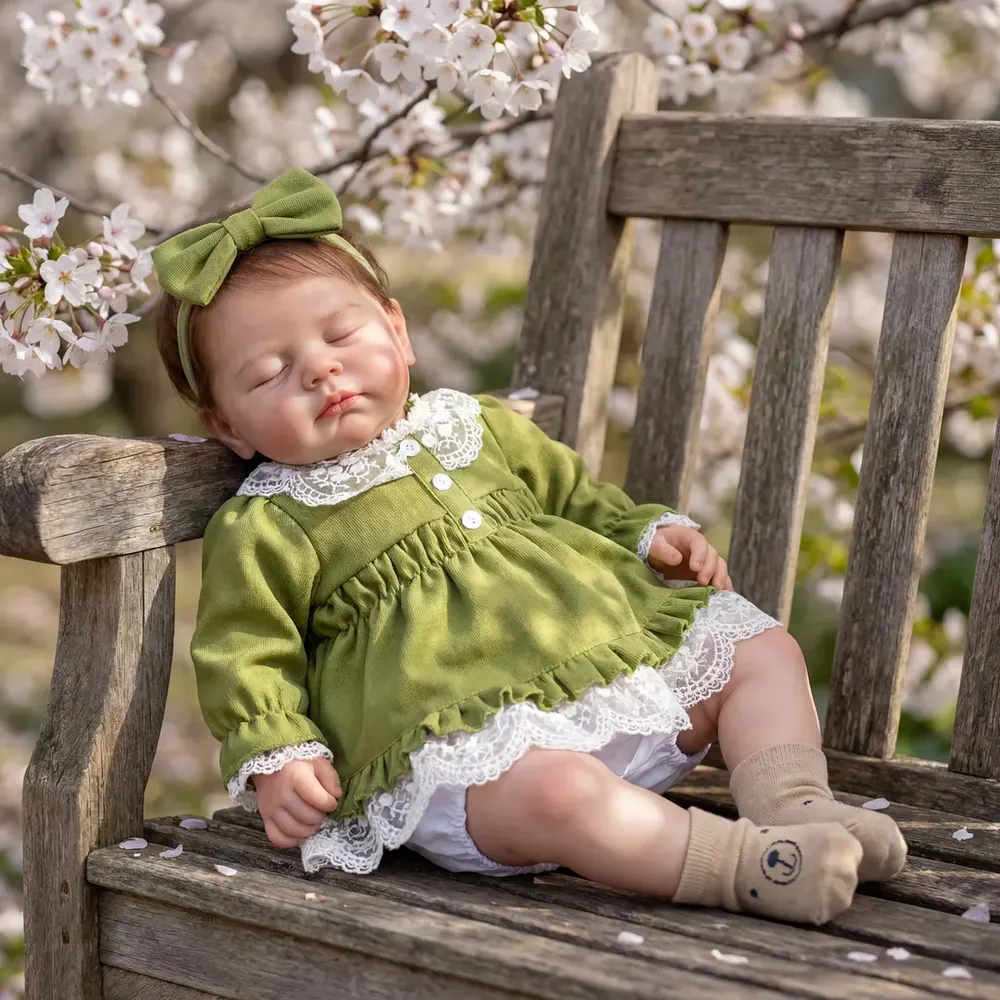 Realistic 20" Reborn Newborn Girl Dolls with Rosy Cheek and Baby Powder Smell, photograph 4