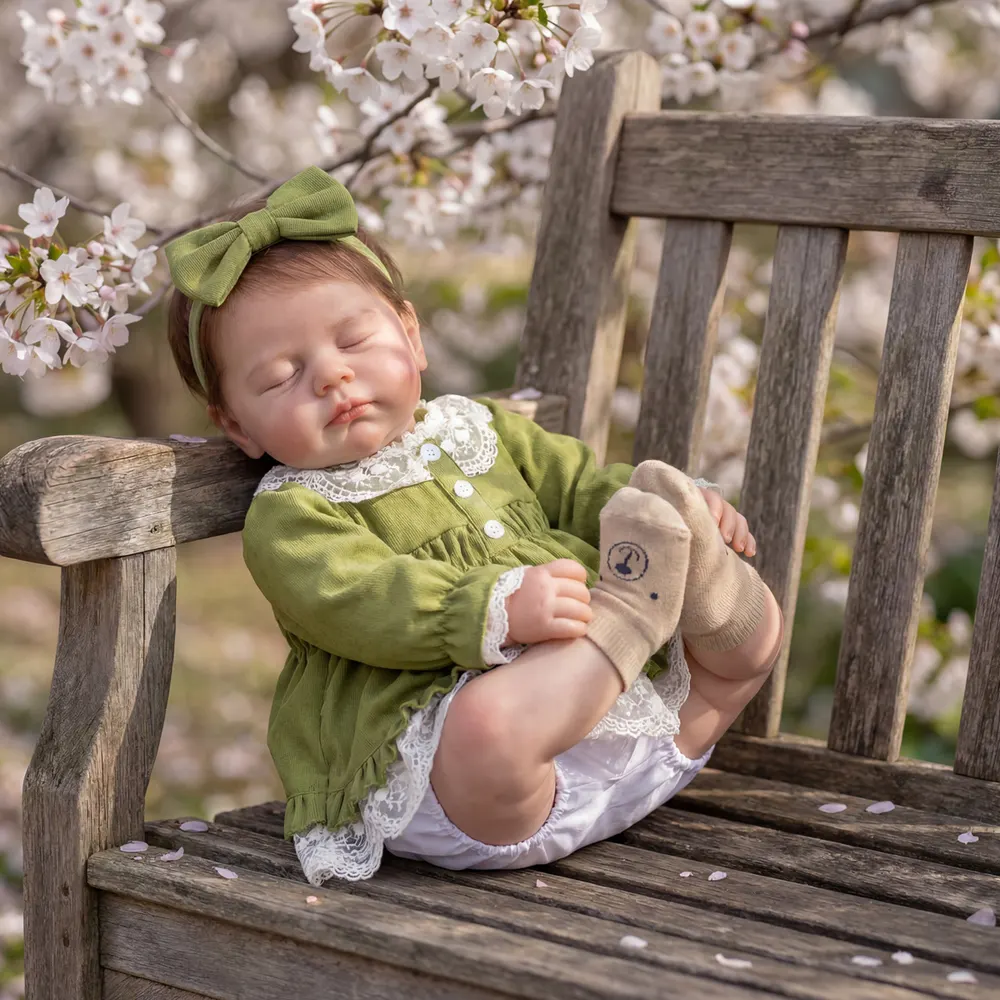 Realistic 20" Reborn Newborn Girl Dolls with Rosy Cheek and Baby Powder Smell, photograph 5