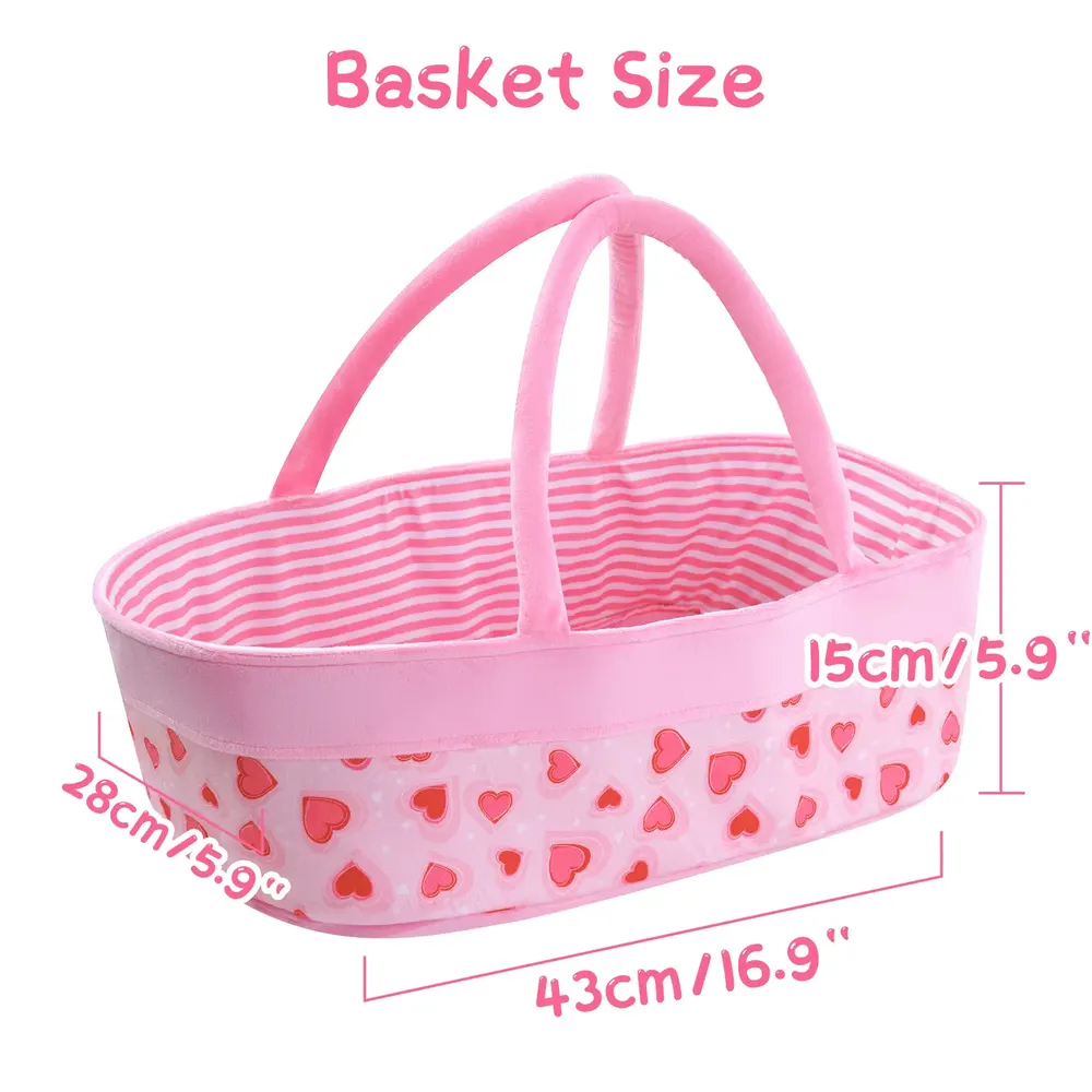 Suitable for 17"-22" Girl Dolls Reborn Baby Essentials-8pcs Set Accessories, photograph 2