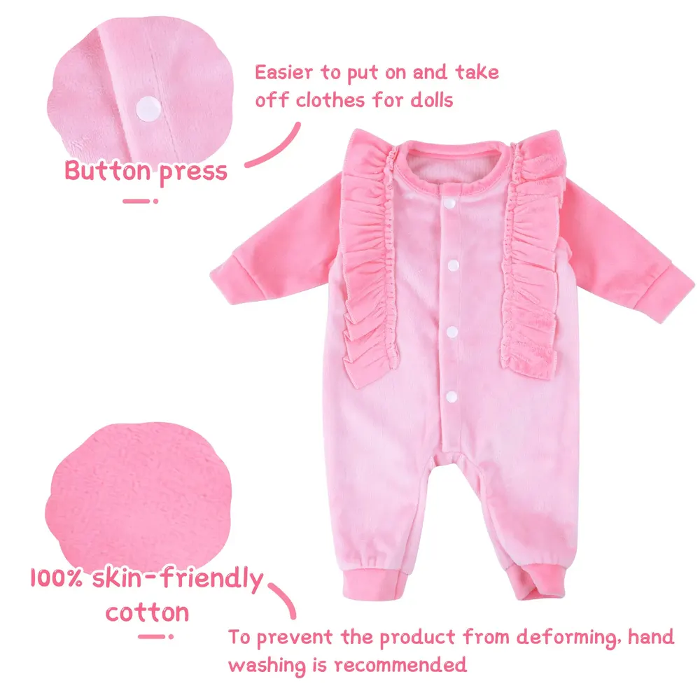 Suitable for 17"-22" Girl Dolls Reborn Baby Essentials-8pcs Set Accessories, photograph 3