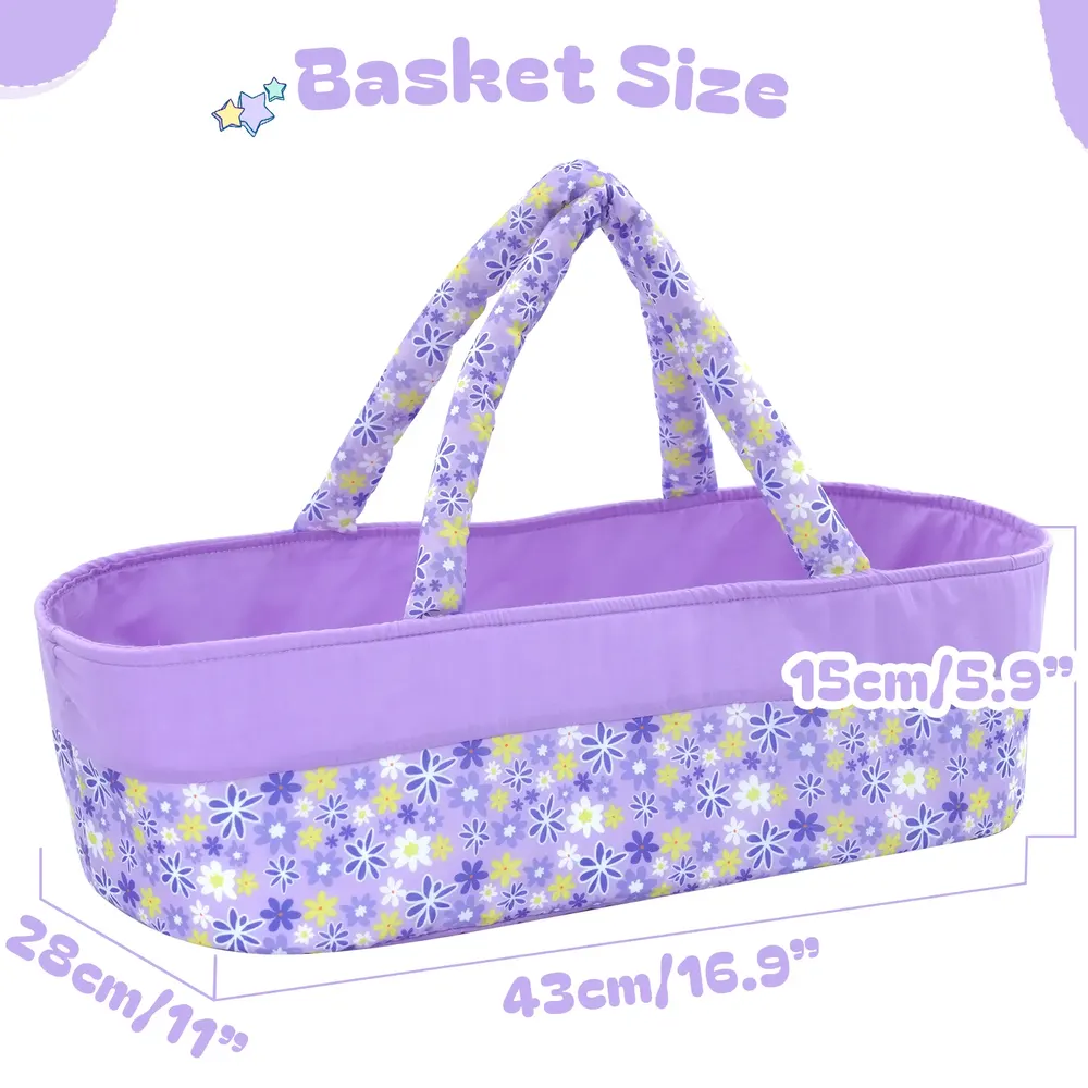 Suitable for 17"-22" Girl Dolls Reborn Baby Essentials-8pcs Set Accessories, photograph 3