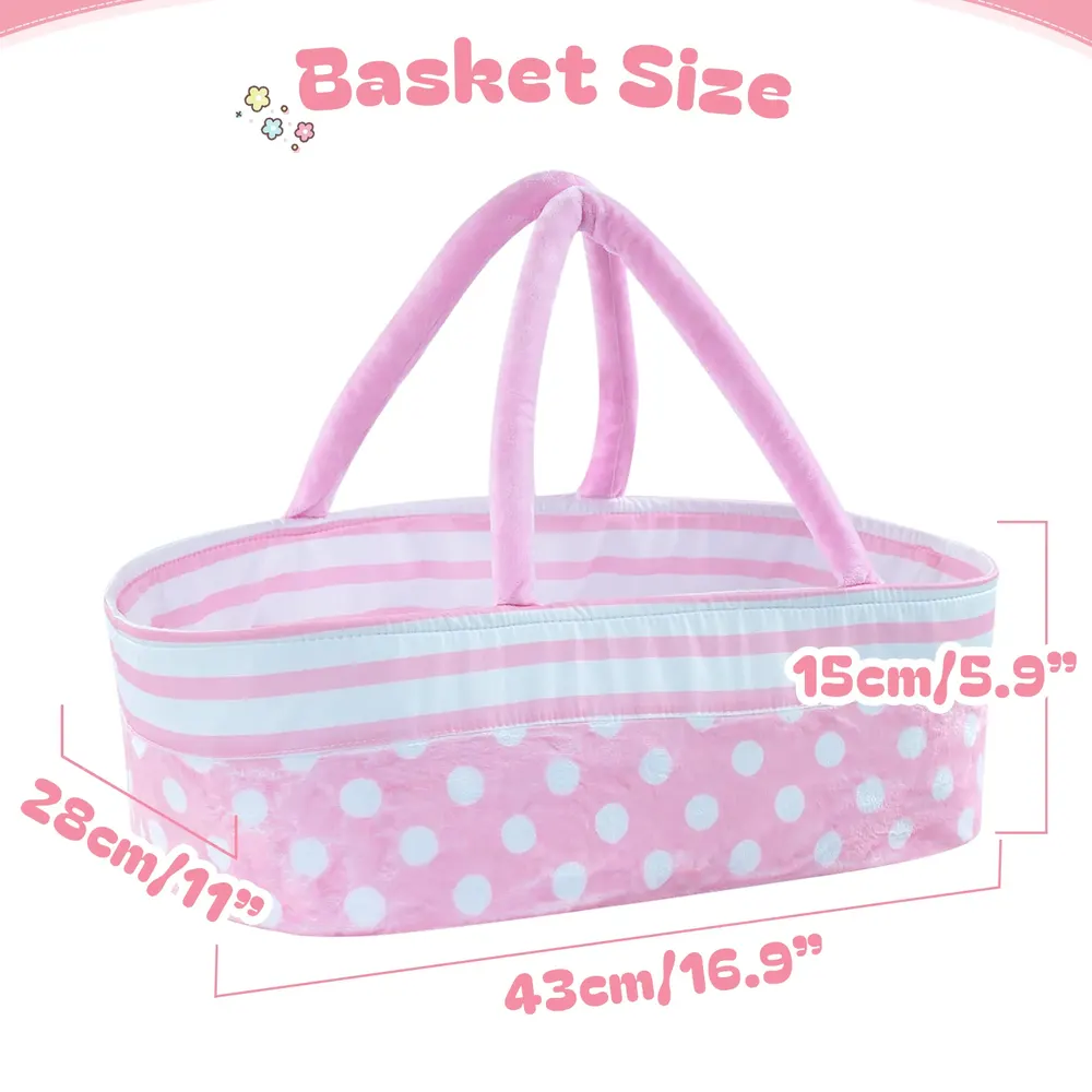 Suitable for 17"-22" Girl Dolls Reborn Baby Essentials-8pcs Set Accessories, photograph 3