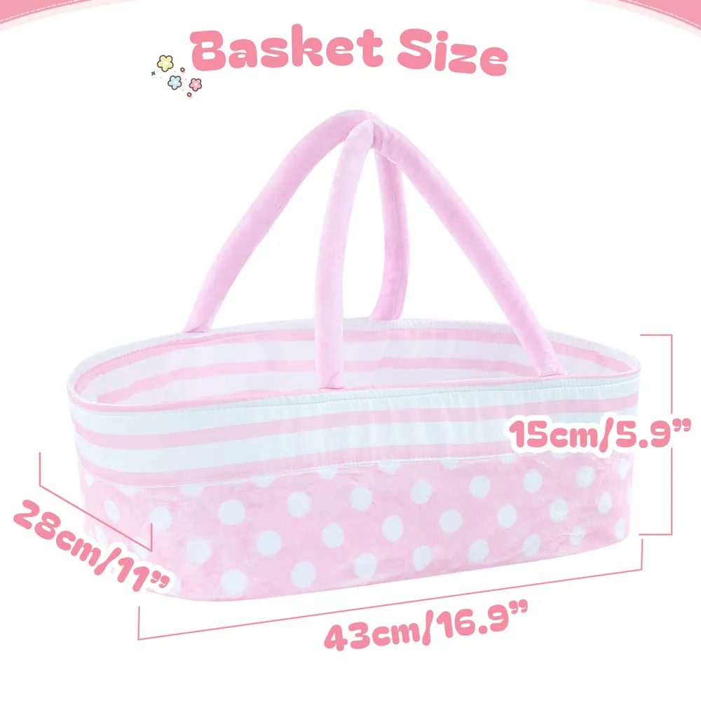 Suitable for 17"-22" Girl Dolls Reborn Baby Essentials-8pcs Set Accessories, photograph 4