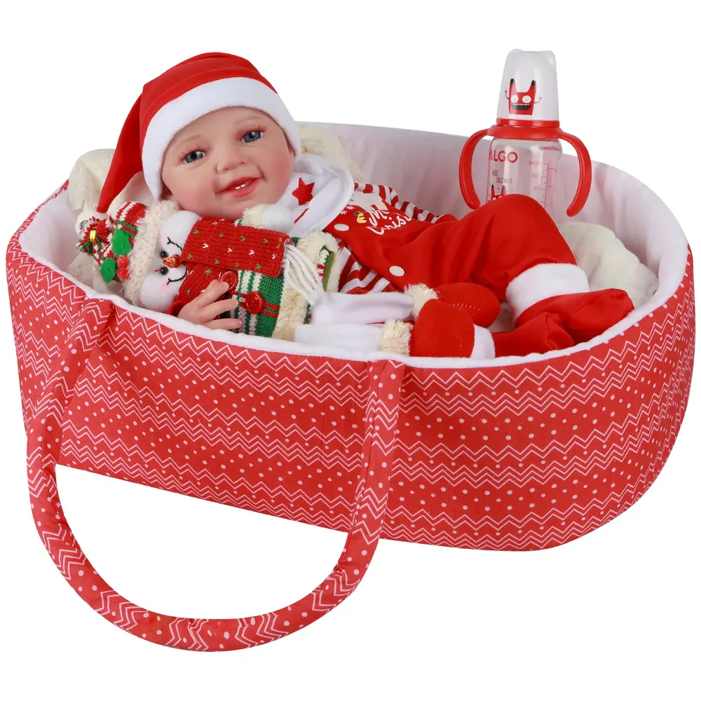 17"-22" Baby Doll Holiday Bear Adoption Reborn Baby Clothes Essentials-10pcs Gift, photograph 2