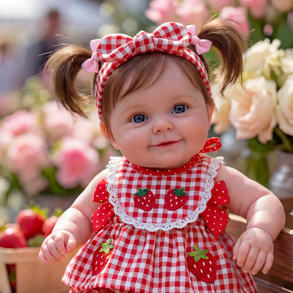 Sweet Reborn Baby Girl with Smiling Face, 20" Toddler Dolls with Posable Limbs, photograph 2