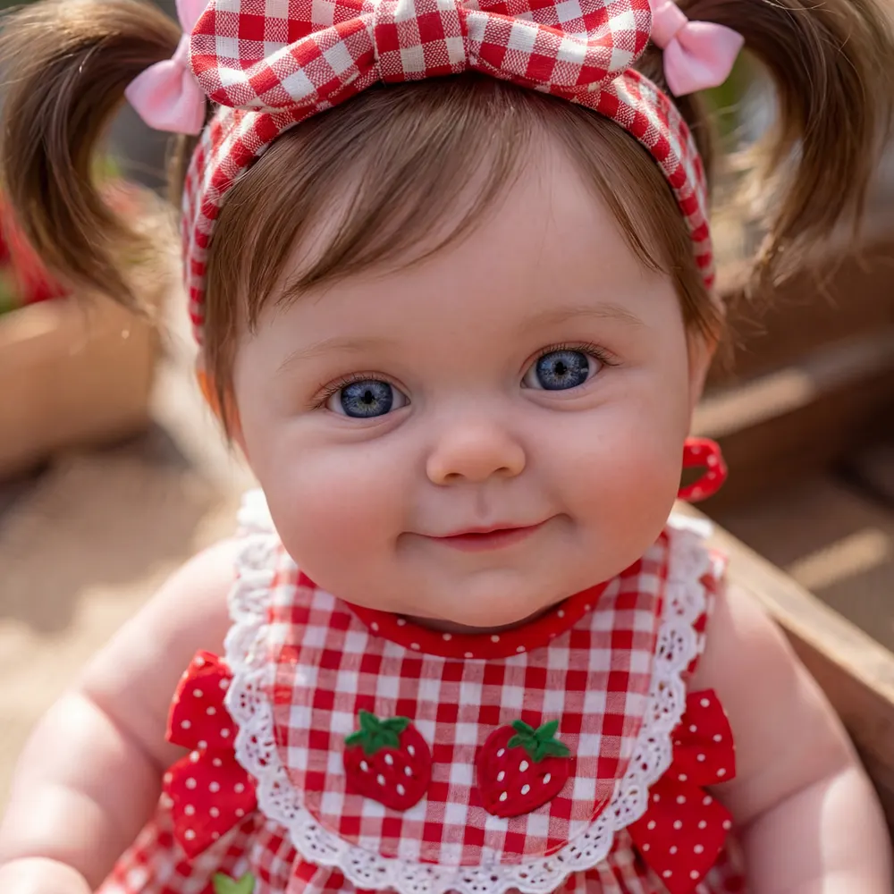 Sweet Reborn Baby Girl with Smiling Face, 20" Toddler Dolls with Posable Limbs, photograph 3