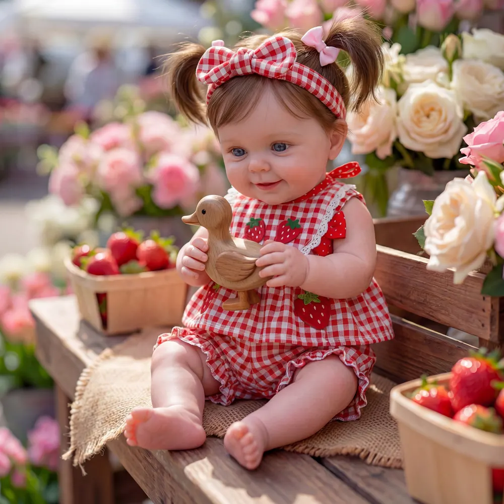 Sweet Reborn Baby Girl with Smiling Face, 20" Toddler Dolls with Posable Limbs, photograph 4