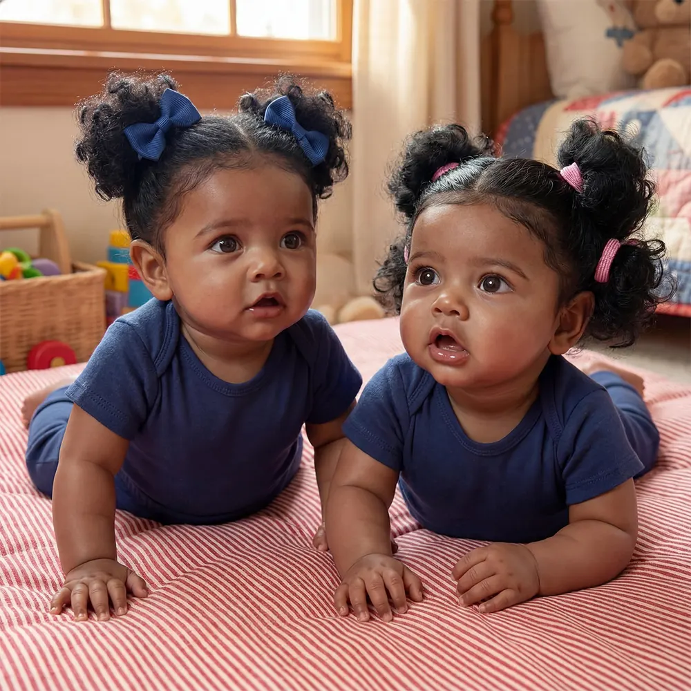 Twins 20" Heartbeat Breathing Reborn Baby Doll featuring Vinyl Skin, photograph 2